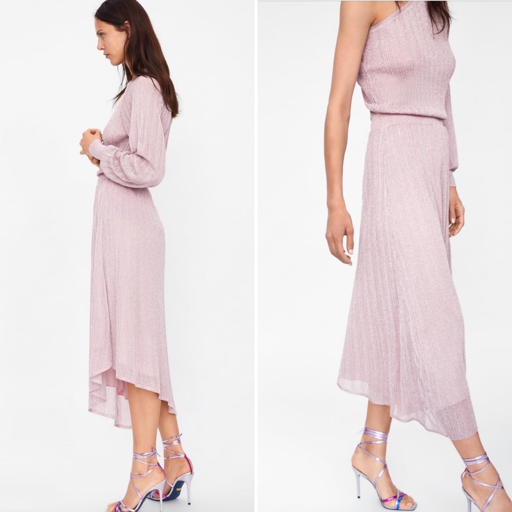 Asymmetric 70’s style Zara dress